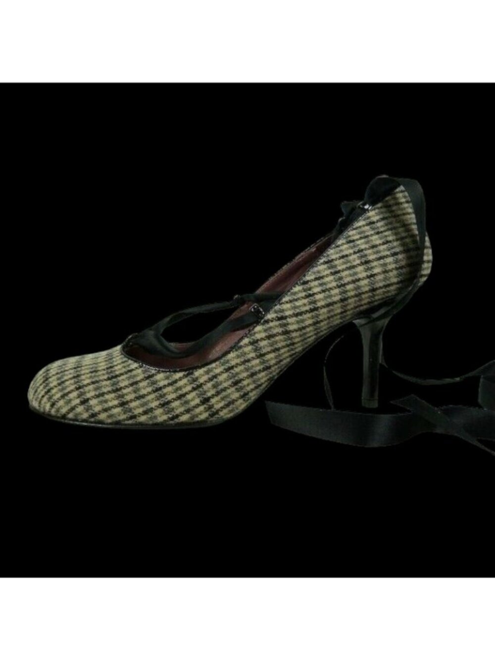 Jill Stuart Simone Queen Anne Ribbon Heel Shoes in Pearl Grey - Size 8.5 US - Picture 5 of 8